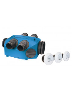 Groupe VMC simple flux hygroréglable kit infinity BC,T3 T7,wc pile NATHER 990589