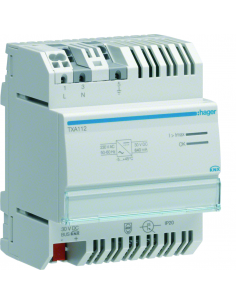 Alimentation modulaire 1 sortie 30VDC pour bus KNX sécurisée 640 mA HAGER TXA112 2