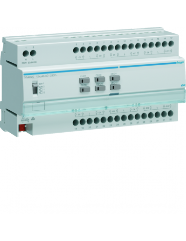 Module 12 sorties volets roulants ou stores a bannes 230V~ 5A HAGER TYM632C