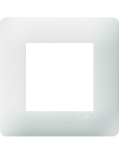 Essensya Plaque 1 poste Blanc HAGER WE401