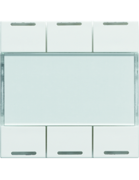 Mécanisme KNX 6 boutons poussoir à LED essensya  HAGER WST316