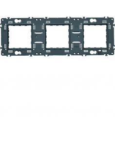 Support gallery triple horizontal et vertical entraxe 71 HAGER WXA465 2
