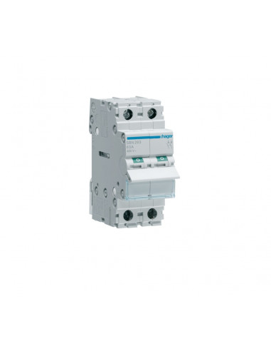 INTERRUPTEUR SECTIONNEUR 2 POLES 63A HAGER SBN263