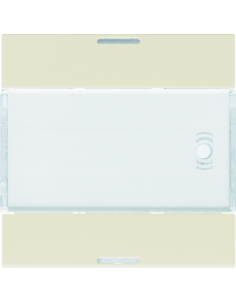Enjoliveur 2 boutons poussoirs KNX gallery LED dune HAGER WXE312D