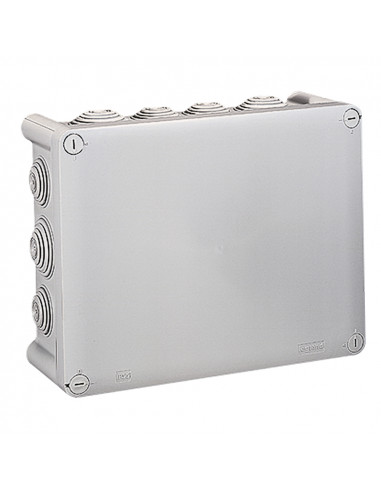 Boîte de dérivation rectangulaire Plexo dimensions 220x170x86mm gris RAL7035 LEGRAND 092062