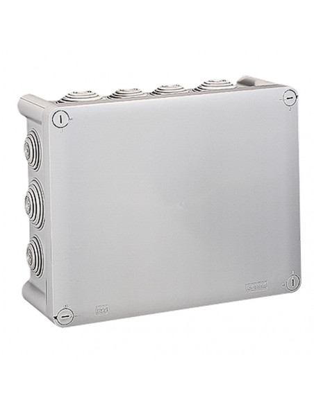 Boîte de dérivation rectangulaire Plexo dimensions 220x170x86mm gris RAL7035 LEGRAND 092062