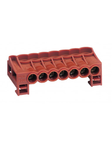 Bornier arrivée phase a cage 7x2,5mm²-16mm² HAGER KN07P