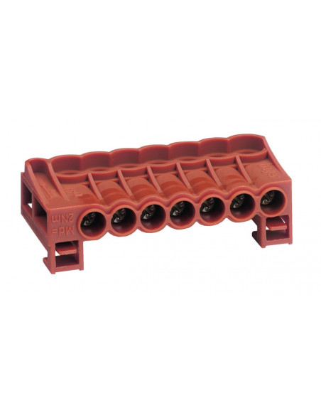 Bornier arrivée phase a cage 7x2,5mm²-16mm² HAGER KN07P