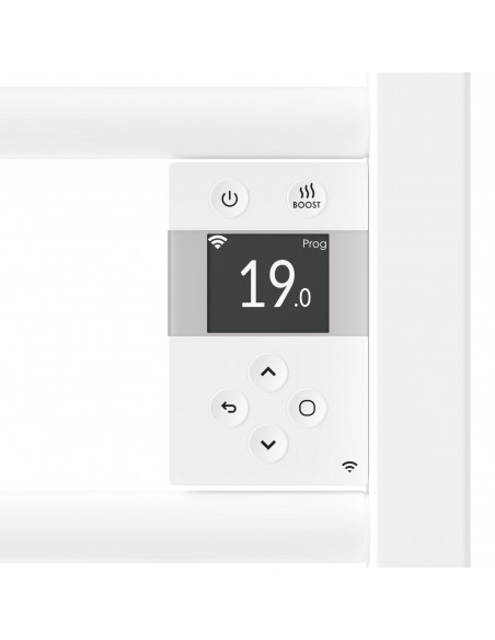 RADIATEUR SÈCHE-SERVIETTES CONNECTÉ RIVA 5 AVEC SOUFFLERIE 20000W BLANC BRILLANT THERMOR 471635