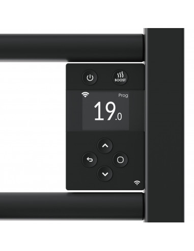 RADIATEUR SÈCHE-SERVIETTES CONNECTÉ RIVA 5 AVEC SOUFFLERIE 1750W NOIR CARBONE THERMOR 471640