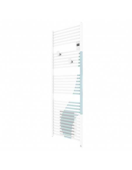 RADIATEUR SÈCHE-SERVIETTES CONNECTÉ RIVA 5 AVEC SOUFFLERIE 1750W GRIS MENHIR THERMOR 471641