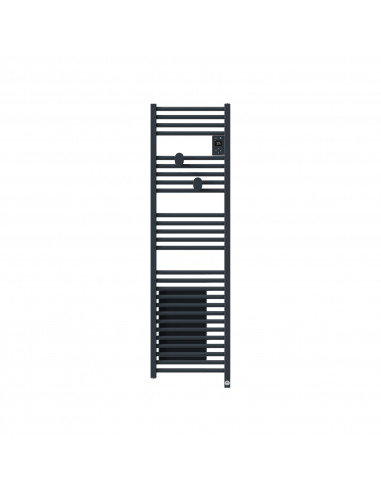 RADIATEUR SÈCHE-SERVIETTES CONNECTÉ RIVA 5 ETROIT AVEC SOUFFLERIE 1500W ARDOISE THERMOR 471654