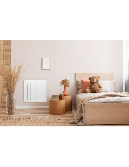 RADIATEUR CHALEUR DOUCE CONNECTÉ BILBAO 4 BAS 1000W GRIS ARDOISE THERMOR 494842