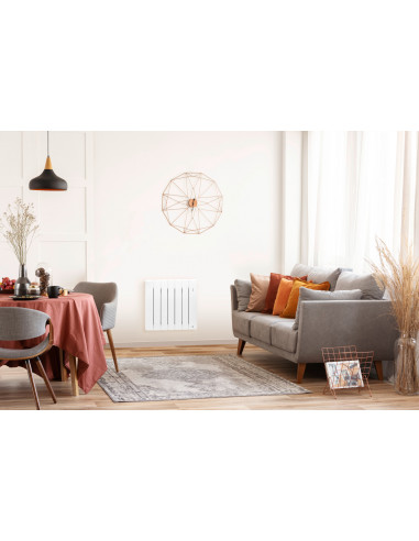 RADIATEUR CHALEUR DOUCE CONNECTÉ BILBAO 4 BAS 1000W GRIS ARDOISE THERMOR 494842