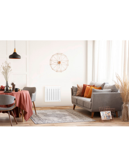 RADIATEUR CHALEUR DOUCE CONNECTÉ BILBAO 4 BAS 1000W GRIS ARDOISE THERMOR 494842