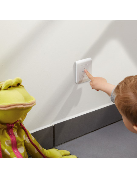 Prise 2P+T Surface Mosaic 2 modules avec connexion bornes automatiques blanc LEGRAND 077111L