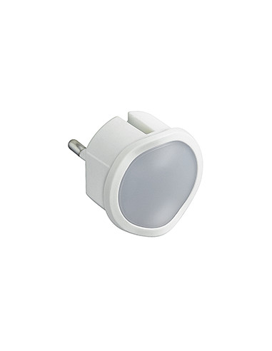 Veilleuse crépusculaire automatique avec LED haute luminosité et fiche 2 Pôles 10A blanc LEGRAND 050676
