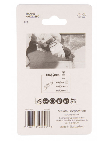 Spatule HCS flexible TMA066 Starlock 52x40mm MAKITA B-64995