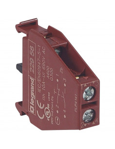 AUXILIAIRE DE COMMANDE ET DE SIGNALISATION BLOC MANIP DOUBLE NO NF VIS LEGRAND 022956 2