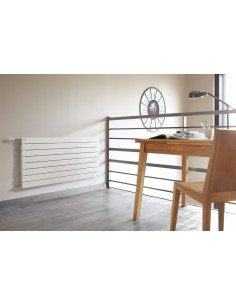 Radiateur eau chaude Fassane horizontal double Blanc RAL 9016 1144W horizontal 518 mm L 1200 mm Acova VXD-051-120 2