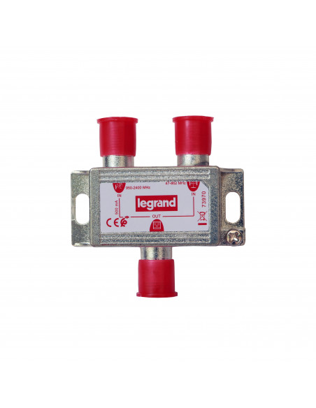 Coupleur hertzien et satellite 47MHz à 862MHz ou 950MHz à 2400MHz LEGRAND 073970