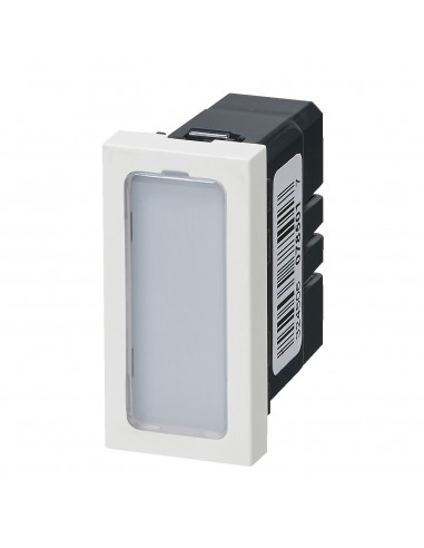 Voyant antimicrobien simple 230V 1W Mosaic 1 module avec 4 étiquettes de couleur LEGRAND 078501