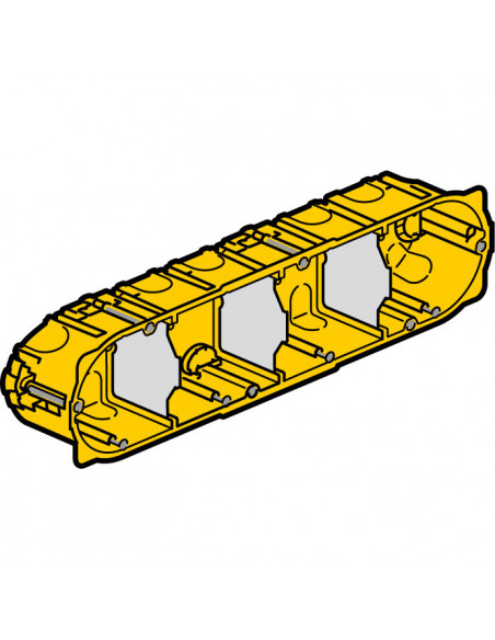 Boîte multiposte Batibox cloisons sèches 4 postes 8 à 10 modules profondeur 40mm LEGRAND 080044