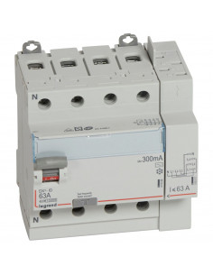 DX3 INTERRUPTEUR DIFFERENTIEL TETRAPOLAIRE 63A AC 300MA LEGRAND 411655 2
