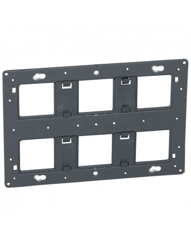 Support grand format Batibox Céliane/Mosaic 2x3 postes 2x6/8 modules LEGRAND 080266