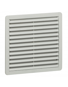 Ventilateur avec ouïe plastique débit 550m³/h avec filtre et 1200m³/h soufflage libre IP54 IK08 RAL7035 LEGRAND 034854