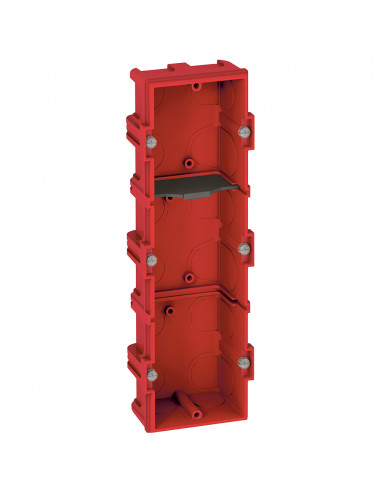 Boîte multiposte Batibox pour maçonnerie 3 postes ou 6 à 8 modules profondeur 40mm LEGRAND 080143