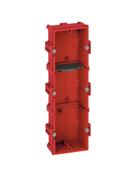 Boîte multiposte Batibox pour maçonnerie 3 postes ou 6 à 8 modules profondeur 40mm LEGRAND 080143