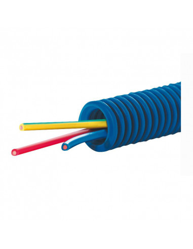 Conduit ICTA Chronofil®  diam. 20mm courant fort 3x1,5mm² bleu/rouge/vert-jaune LEGRAND 09016