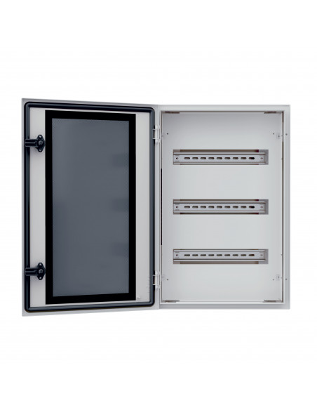 Chassis modulaire en kit pour coffrets Atlantic 400x300mm 3 rangées 10 modules métal LEGRAND 433010
