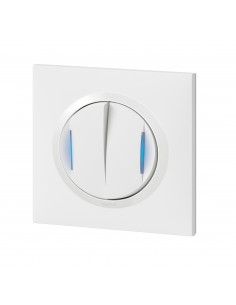 Transformeur pour réaliser 5 fonctions lumineuses dooxie one livré avec plaque carrée blanche et griffes LEGRAND 600730