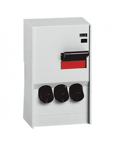Combiné Pac à cartouches Pac saillie 20A 3 Pôles gris clair LEGRAND 046164