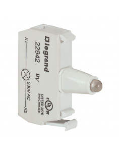Bloc pour tête lumineuse Osmoz raccordement à vis 230V vert LEGRAND 022942