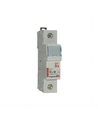 Coupe-circuit sectionneur unipolaire pour cartouche cylindrique industrielle typeaM ou gG 10x38mm 500V LEGRAND 005808
