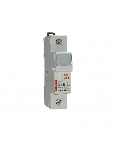 Coupe-circuit sectionneur unipolaire pour cartouche cylindrique industrielle typeaM ou gG 10x38mm 500V LEGRAND 005808