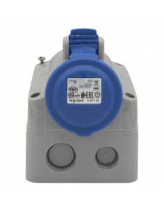 Prise saillie fixe P17 IP44 16A de 200V à 250V 2P+T LEGRAND 555154