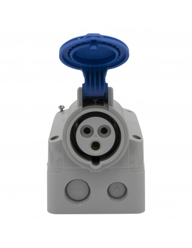 Prise saillie fixe P17 IP44 16A de 200V à 250V 2P+T LEGRAND 555154