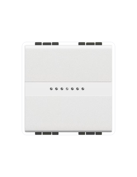 Interrupteur ou va et vient Livinglight 16AX 250V Blanc 2 modules automatique BTICINO BTN4053M2AN