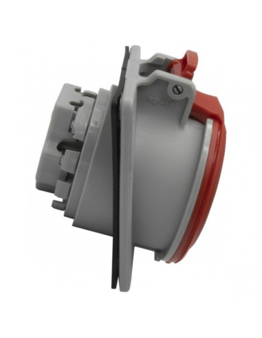 Prise à entraxes unifiés fixe P17 IP44 32A 380V~ à 415V~ 3P+N+T LEGRAND 555289