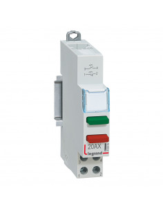 Poussoir modulaire double fonction contact 1NO+1NF sans voyant 1 module LEGRAND 412916 2