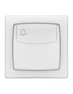 Poussoir porte-étiquette 6A Appareillage Saillie complet avec bornes automatiques blanc LEGRAND 086009L 2