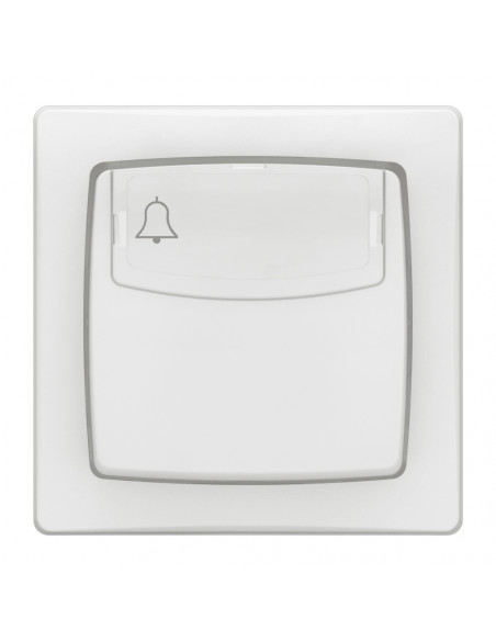 Poussoir porte-étiquette 6A Appareillage Saillie complet avec bornes automatiques blanc LEGRAND 086009L