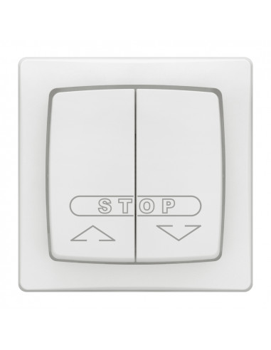Double poussoir pour volets roulants Appareillage saillie complet blanc LEGRAND 086010L