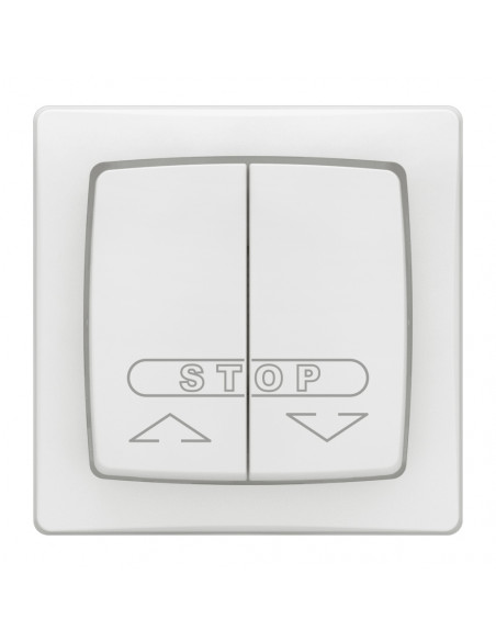 Double poussoir pour volets roulants Appareillage saillie complet blanc LEGRAND 086010L
