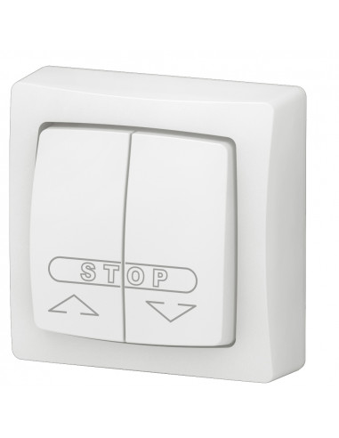 Double poussoir pour volets roulants Appareillage saillie complet blanc LEGRAND 086010L