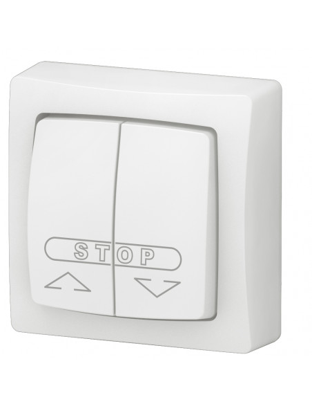 Double poussoir pour volets roulants Appareillage saillie complet blanc LEGRAND 086010L